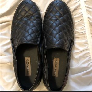 Steve Madden quilted slip on shoes